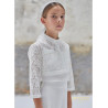 Amaya Ivory First Holy Communion Jacket Style 587049H
