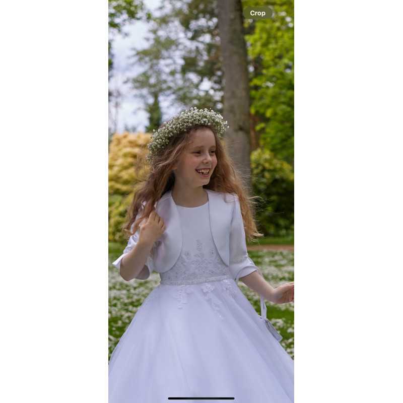 White First Holy Communion Jacket Style Ko24131