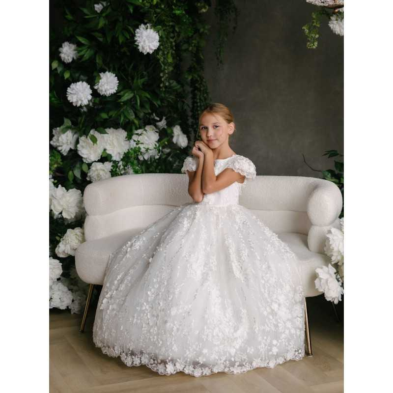 HANDMADE IVORY FIRST HOLY COMMUNION DRESS BY TETER WARM STYLE GS120 HANDMADE IVORY FIRST HOLY COMMUNION DRESS BY TETER WARM STYLE GS120