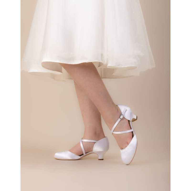 WHITE FIRST HOLY COMMUNION SHOES STYLE SUKI