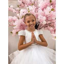 White First Holy Communion Dress Style COM017