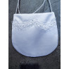PERFECT SIMPLE COMMUNION BAG WITH PEARLS STRAP STYLE HB021