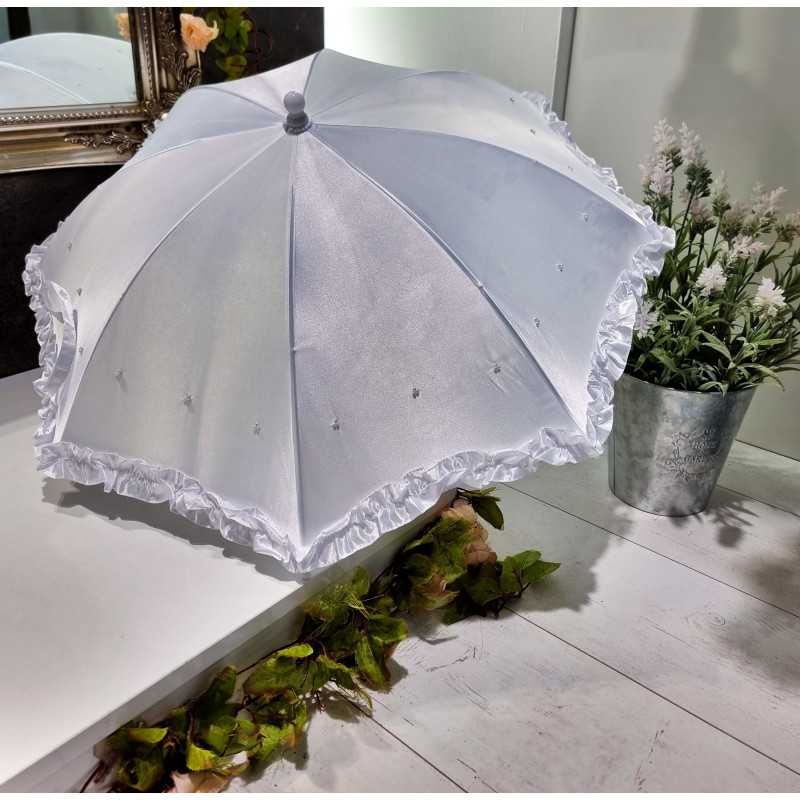 First Holy Communion Parasol with Pearls Style CU511 First Holy Communion Parasol with Pearls Style CU511