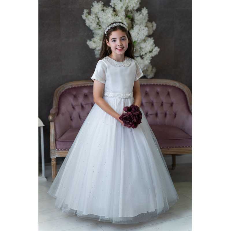 White First Holy Communion Dress Style LWCD78