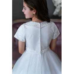 White First Holy Communion Dress Style LWCD78
