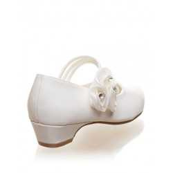 Girls Ivory Communion / Flower Girl Shoes 3645-W-A- 