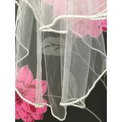 Communion Veil with Diamond Edging by Little People Style 797