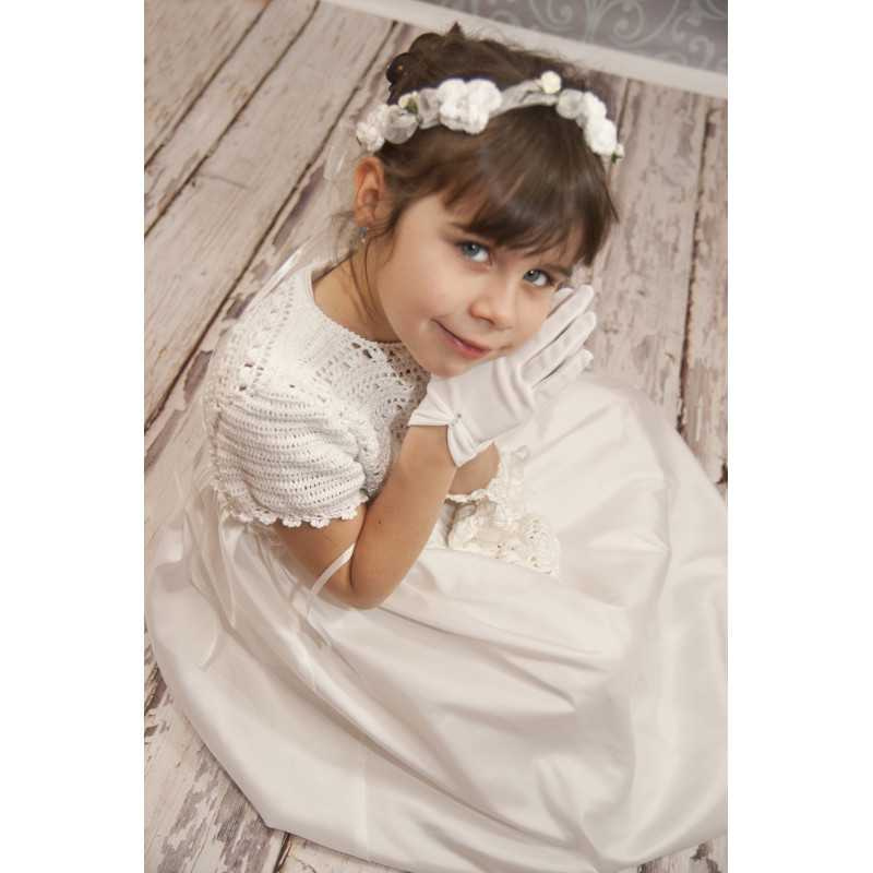 Handmade Communion Crochet Dress Style SOPHIE Handmade Communion Crochet Dress Style SOPHIE