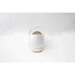 Girls Special Occasion /Communion Satin White Shoes Visara