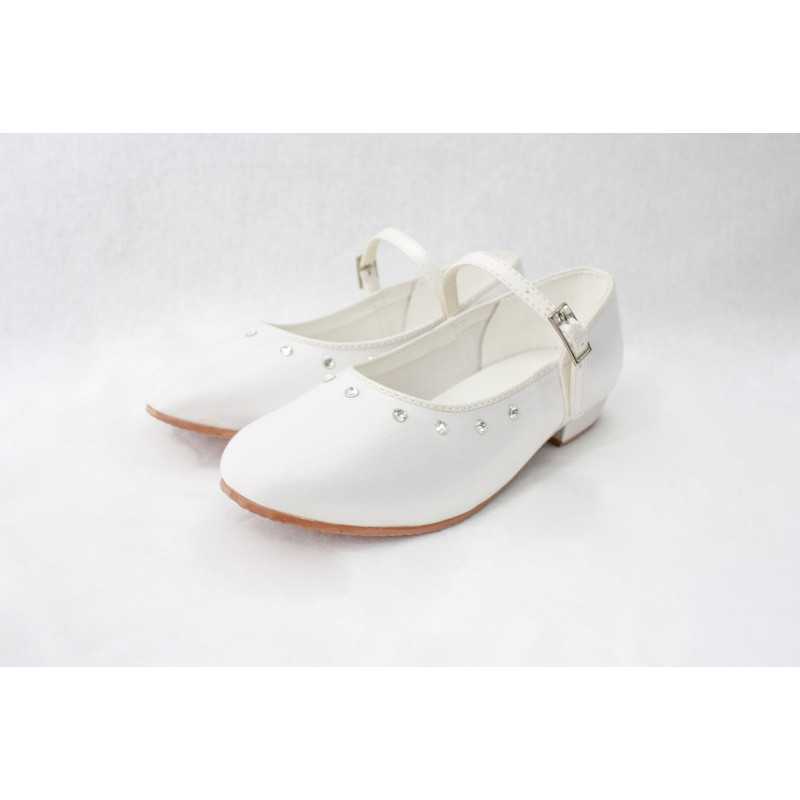 Girls Special Occasion /Communion Satin White Shoes Visara Girls Special Occasion /Communion Satin White Shoes Visara
